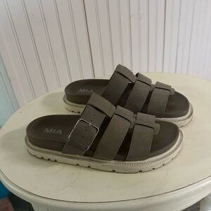 MIA Taupe Sandals with Straps